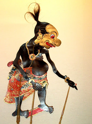 Traditional Performance javanese puppet - Gareng photos