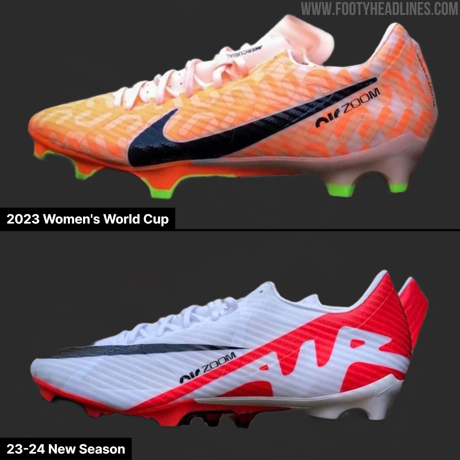 vers bagage Uitdaging Nike Zoom Mercurial 2023 Women's World Cup & 23-24 New Season Fußballschuhe  geleakt - Nur Fussball