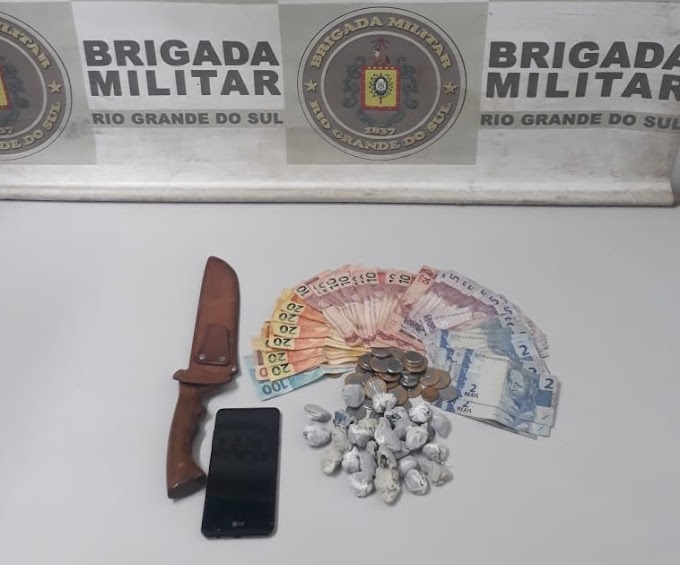 Brigada Militar prende traficante no bairro Rincão da Madalena em Gravataí