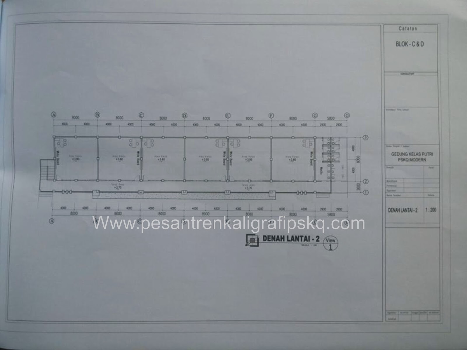 GAMBAR DENAH DAN GEDUNG SARANA PRASARANA PSKQ MODERN 