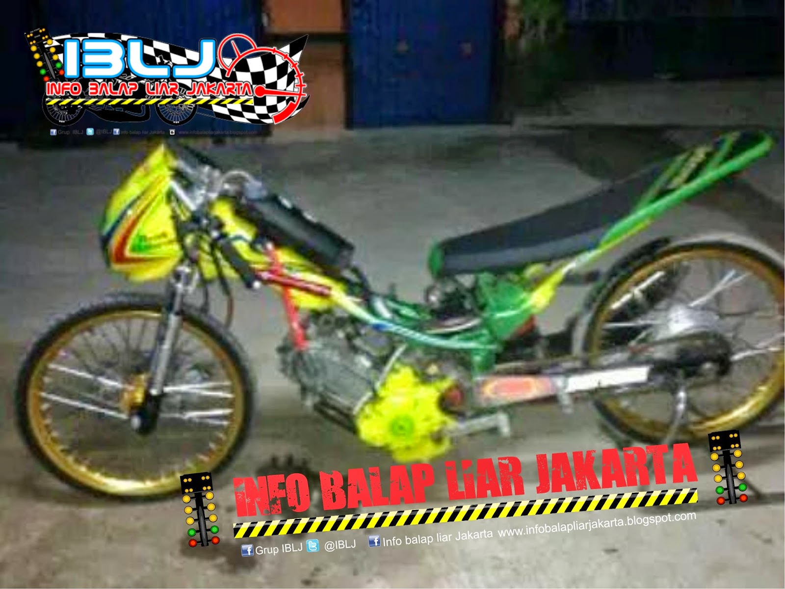 Motor Drag Ninja Jupiter MX Vocus Maharani Lagi Wangi