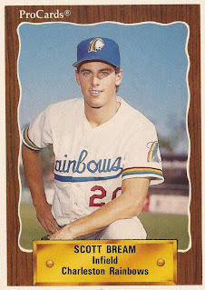 Scott Bream 1990 Charleston Rainbows card