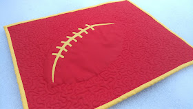 Chiefs football mini quilt