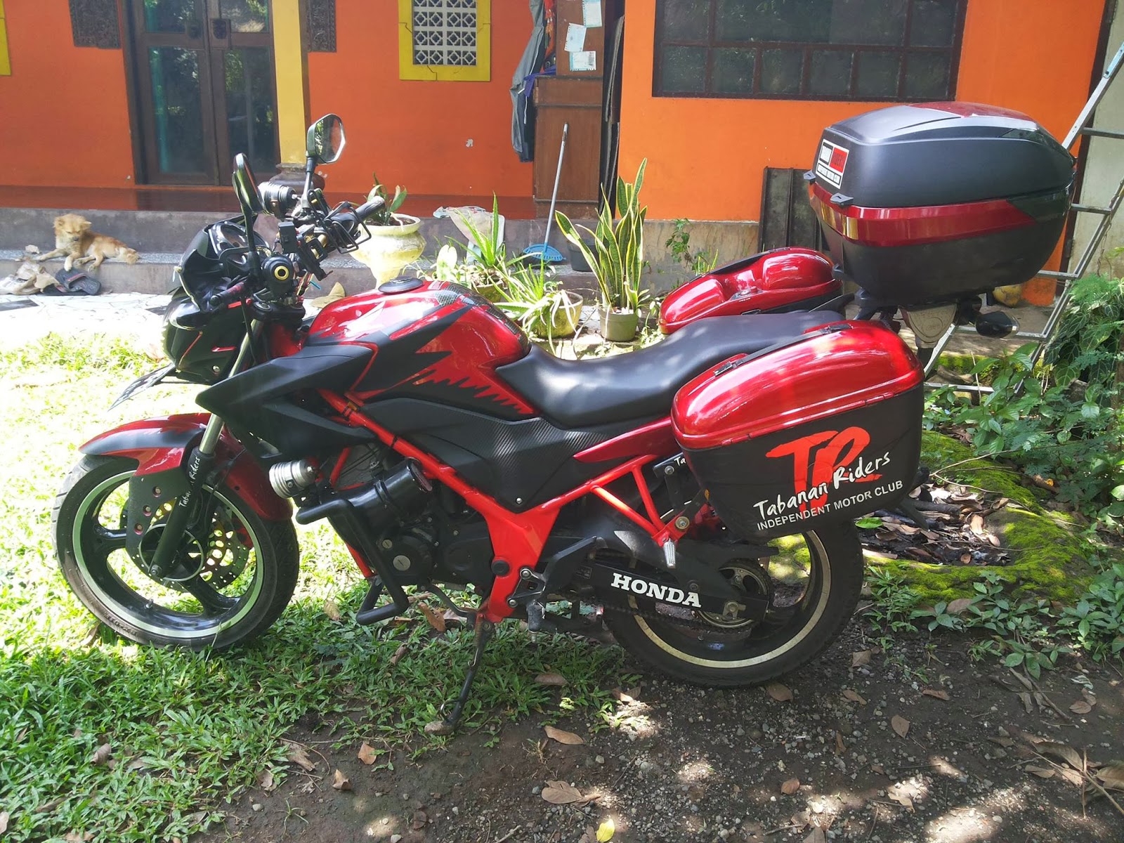 Modifikasi Vixion 2011 Merah Marun Terbaru Sound Modif