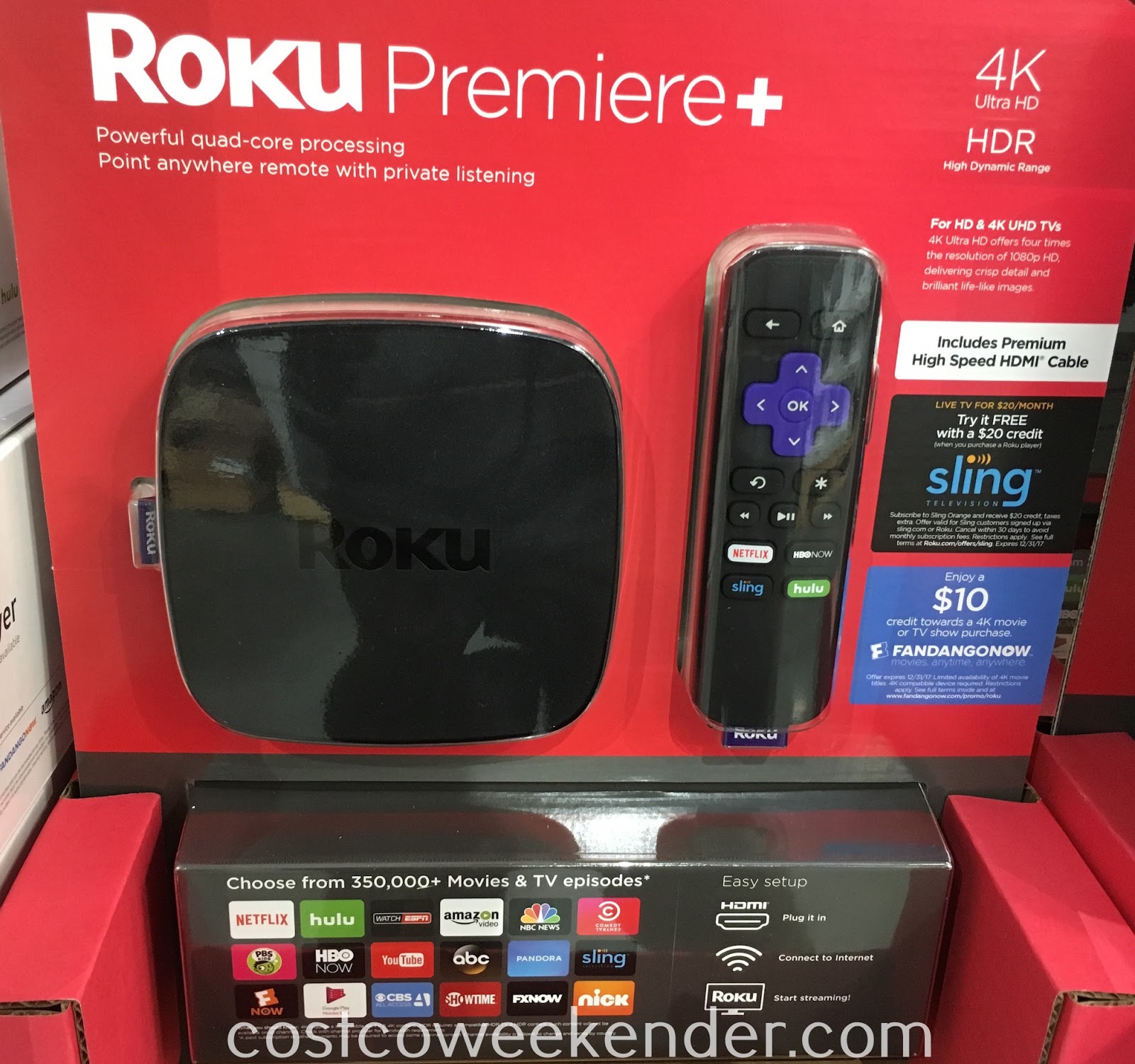 Roku Premiere Streaming Media Player Costco Weekender