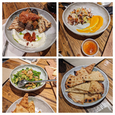 Where to eat on your Athens itinerary: Collage of dishes from Ella's Greek Cooking in Monstriaki