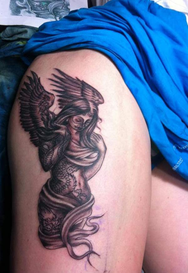 Angel tattoo designs idea