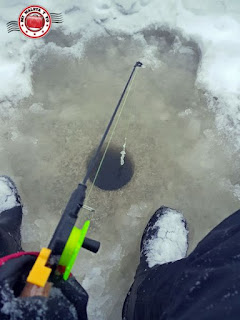 Pesca en hielo en Laponia, Finlandia