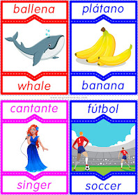 English Spanish flashcards