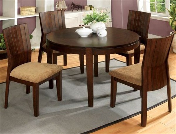 walnut dining table and chairs