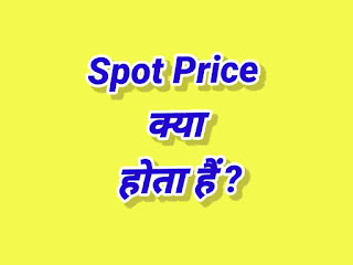 what is spot price text image, spot price kya hota hai image