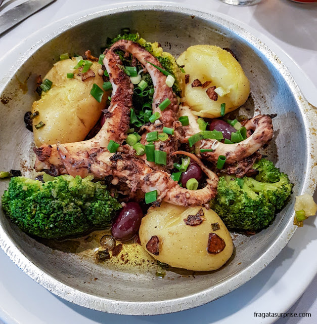 Polvo à lagareiro do Restaurante Tio Armênio, Recife