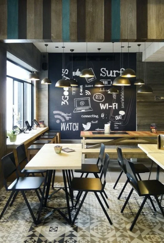 desain inspiratif interior warung kopi sederhana