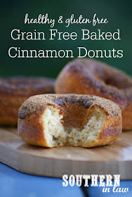 Paleo Baked Cinnamon Donuts Recipe | low fat, gluten free, grain free, paleo, refined sugar free, healthy, clean eating friendly, healthy donut recipes