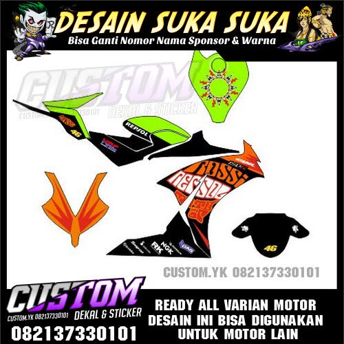 TERLENGKAP KATALOG DEKAL CBR 150 FACELITE DECAL STIKER 