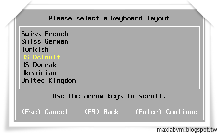 Select a keyboard