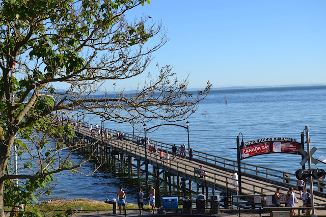 A pier in White Rock, Vancouver, Canada Day