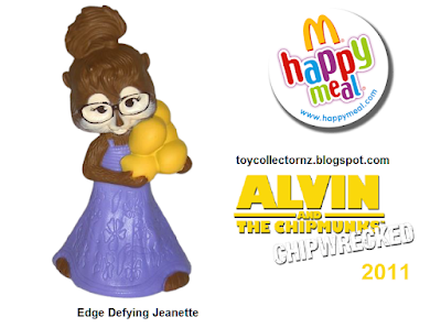 McDonalds Alvin 3 Chipwrecked Happy Meal Toys 2011 Dance Off Brittany Figure (Australia and New Zealand)