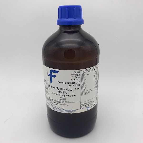 Ethanol Absolute (AR, 2.5L, Fisher)