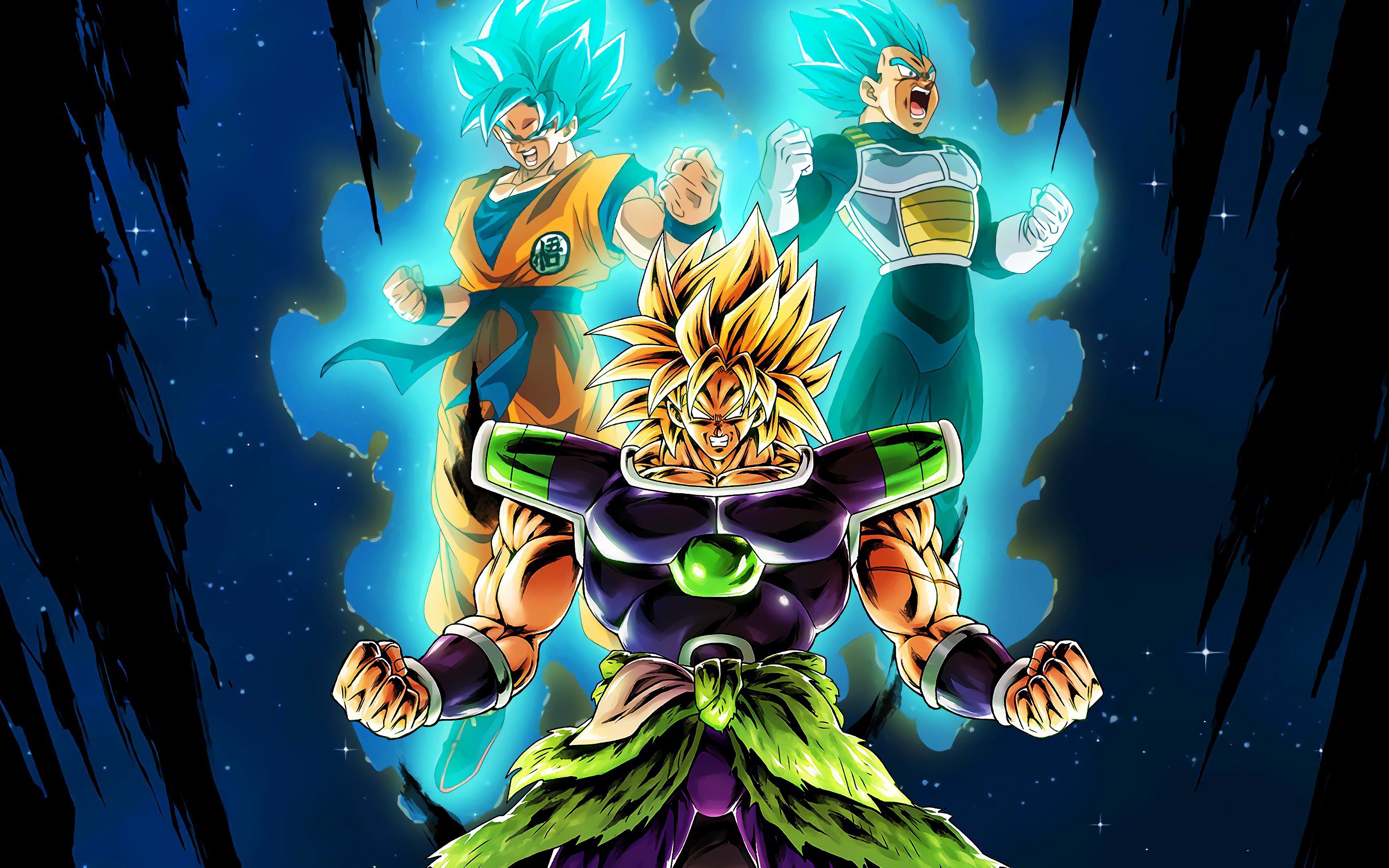 Broly, Vegeta, Goku, Dragon Ball Super: Broly, 4K ...