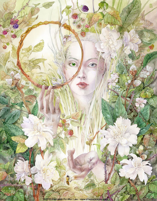 mythological  watercolor paintings by Stephanie Law