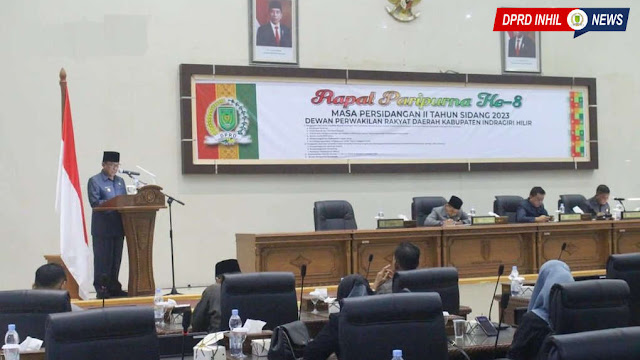 Rapat Paripurna ke-8, Agendakan Tanggapan Bupati Terhadap Pandangan Umum Fraksi DPRD Kabupaten Inhil 
