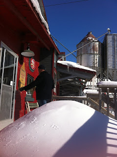 Entrance to the Arva flour MillHouse general store in Arva, Ontario