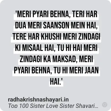 sister shayari in hindi 2 line