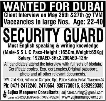 Dubai Large Latest Job Vacancies