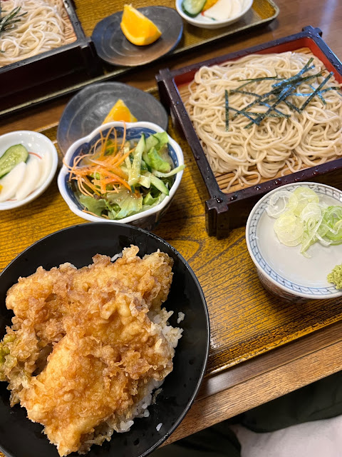 穴子天丼セット (@ 名代そば処 越谷砂場 in Koshigaya, Saitama)