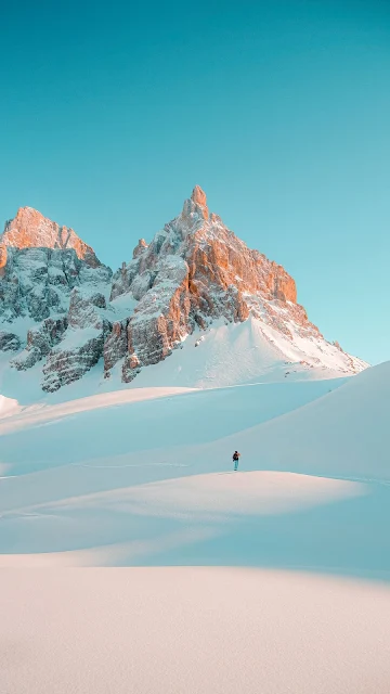 Papel de Parede para PC montanha com Neve