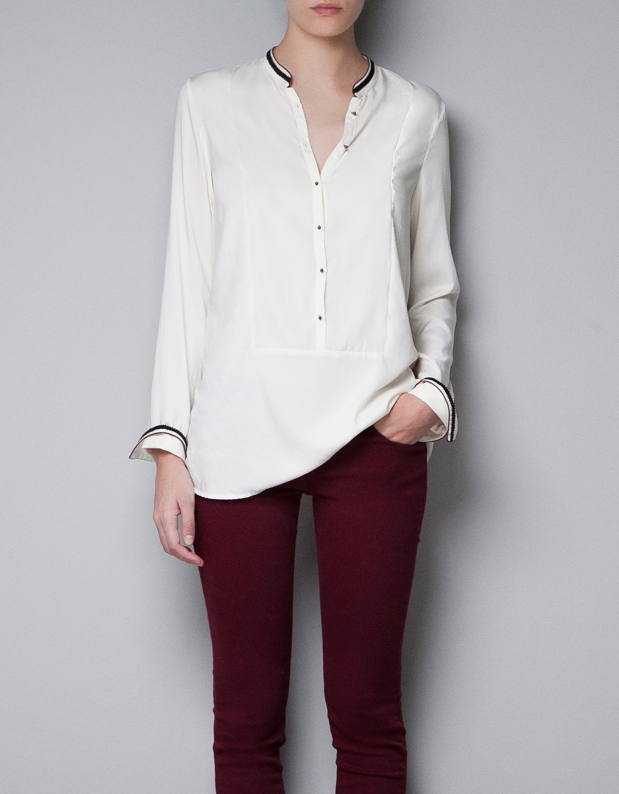 Mao collar shirt Â£25.99 â‚¬29.95 49.90