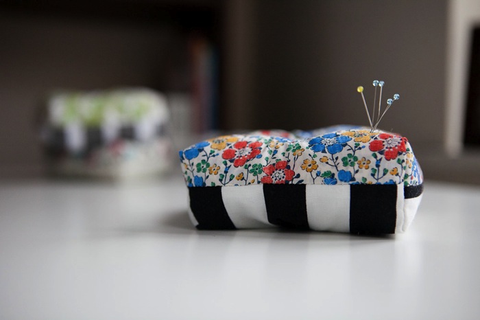 Red  Blue Liberty Pincushion 5