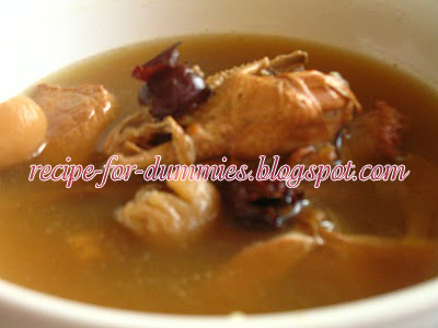 pantang : : soup Kurma kurma sup cina (Chinese Cina  dates dalam Resepi Merah Sup ayam