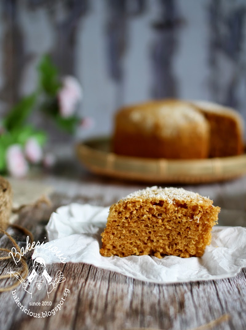 Bakericious: Gula Melaka Ma Lai Ko (Steamed Sponge Cake) 椰糖馬来糕