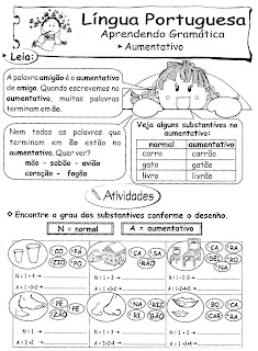 ATIVIDADES DE PORTUGUÊS PARA 3° ANO GRAMÁTICA INFANTIL