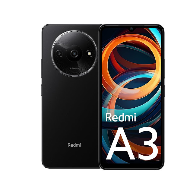 Redmi A3 (Midnight Black, 6GB RAM, 128GB Storage)