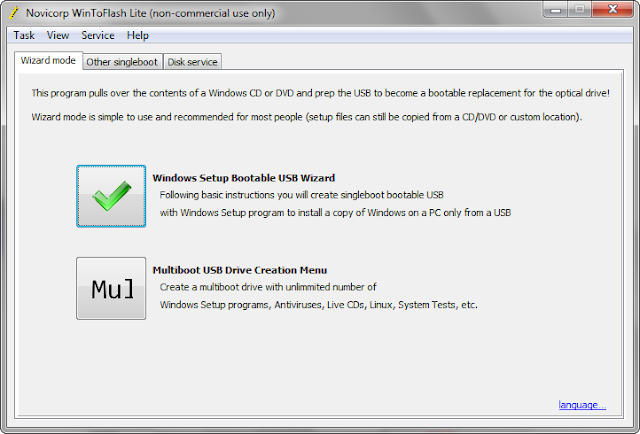 WinToFlash 1.10.0000 | Crear USB para instalación de Windows en Notebooks