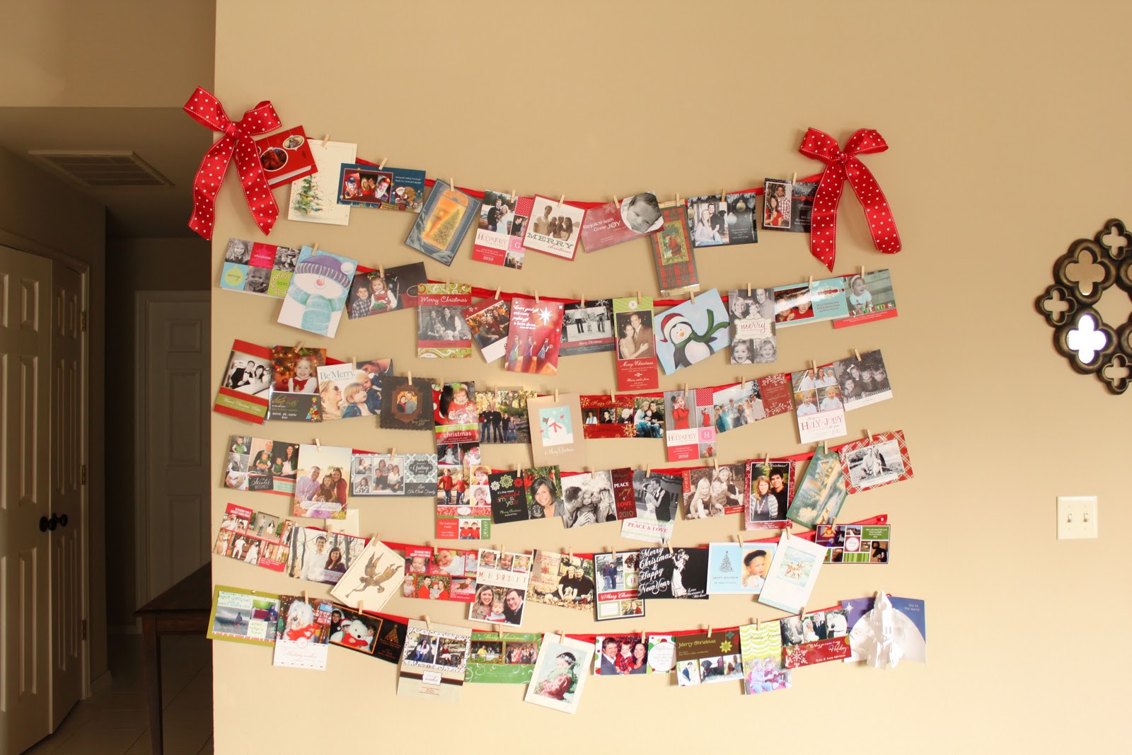 Hanging Holiday Cards - In this Wonderful Life