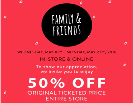 Bench Friends & Family 50% Off Promo Code