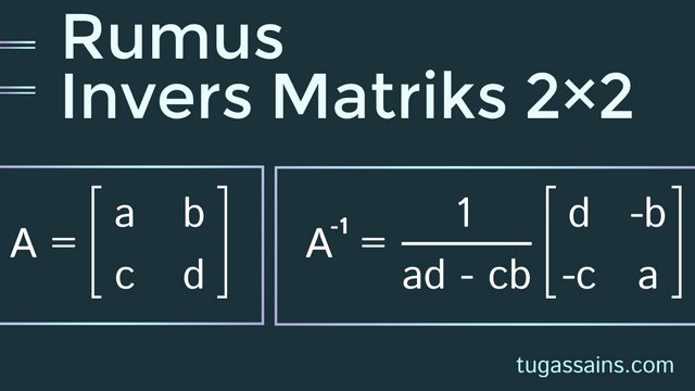 Rumus Invers Matriks 2x2