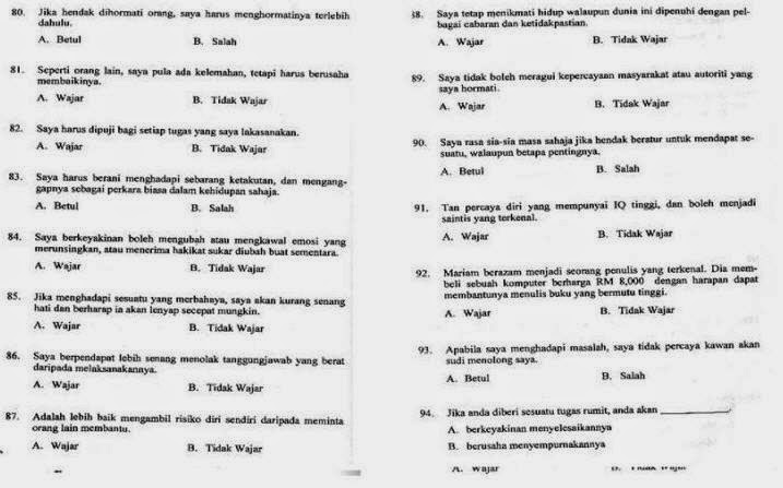 Tetamu Istimewa: Contoh Soalan INSAK untuk Ujian Kelayakan 