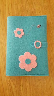 DIY Spring Felt Notebook Cover