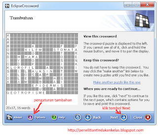 cara membuat TTS dengan EclipseCrossword 7