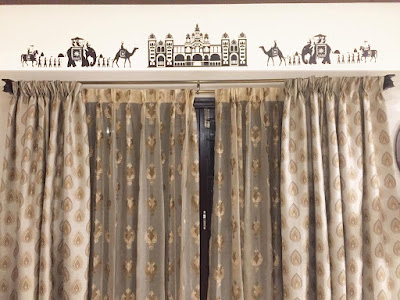 Actual installation photograph: Mysore palace procession wall decal