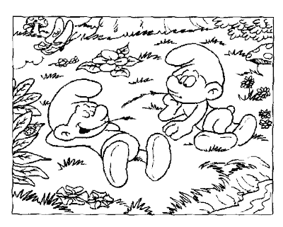 Smurf Coloring Pages