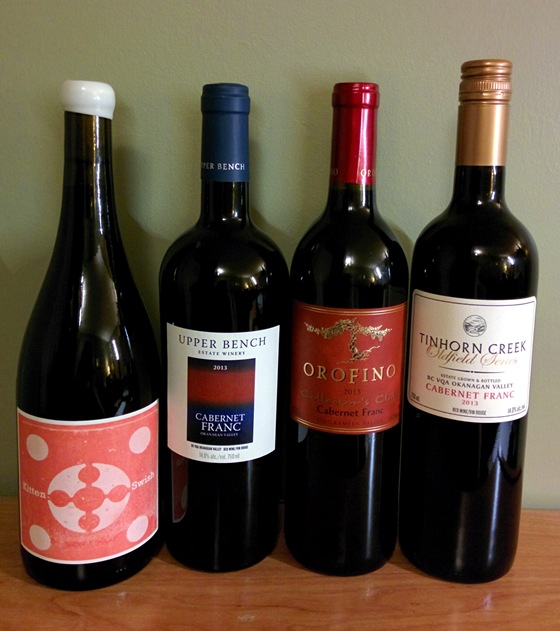 A selection of BC's exciting small lot Cabernet Franc