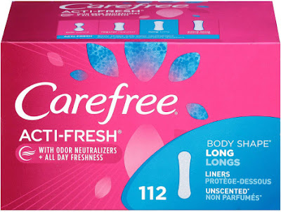 FREE Carefree Acti-Fresh Twist Resist Panty Liners 