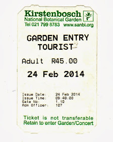 entrada para o Kirstenbosch Botanical Garden