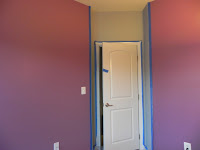 girls bedroom makeover Glidden Rosy Mauve paint color